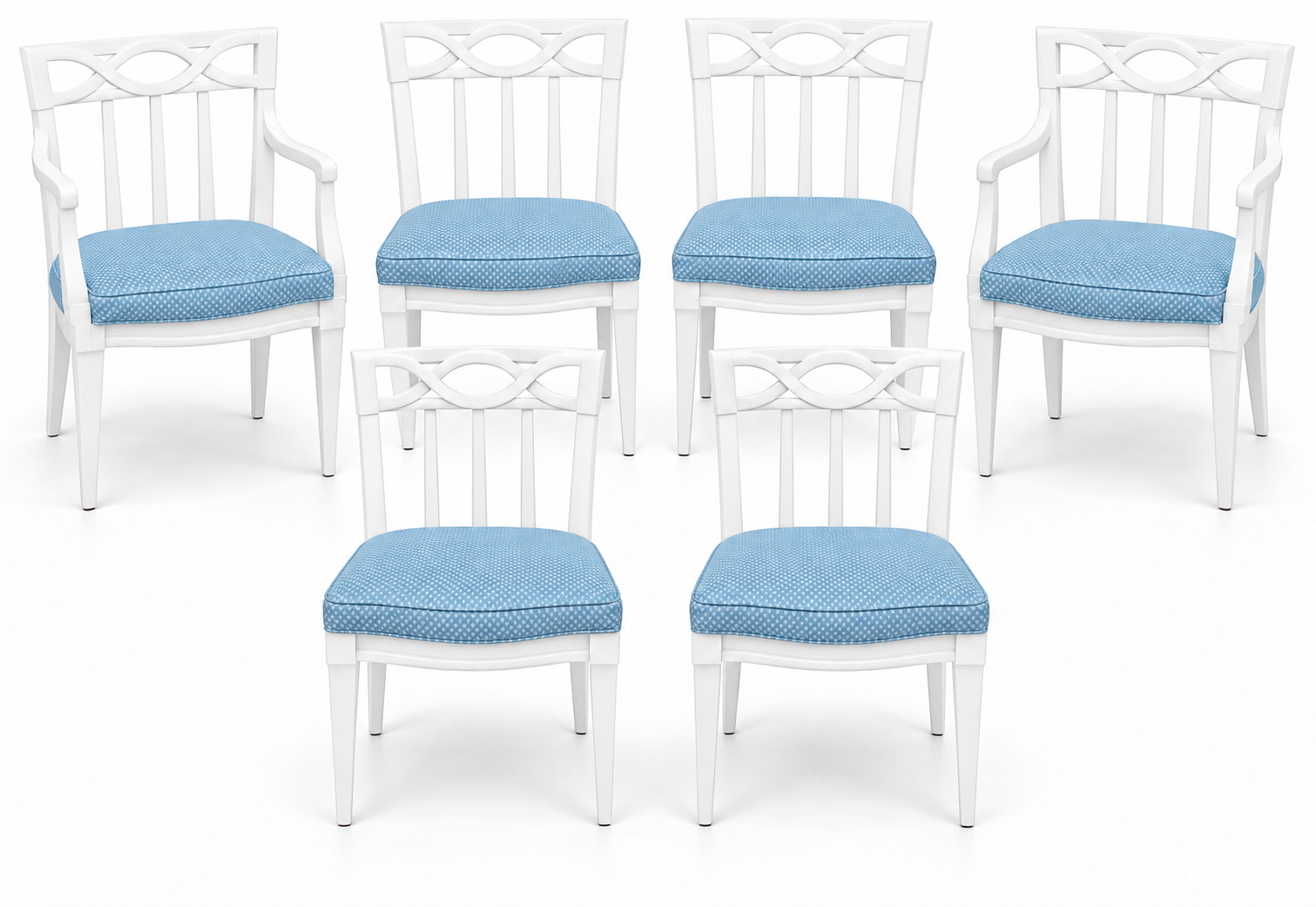 SKU 09026 dining chairs — digitally painted preview White