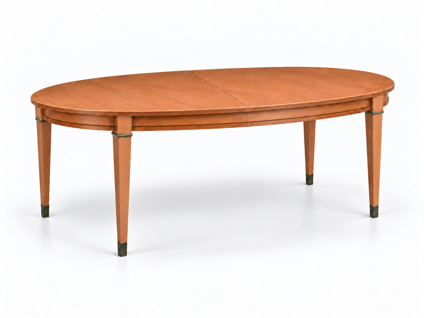 SKU 09027 Century dining table — approved closed natural-wood preview
