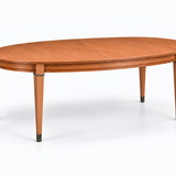 SKU 09027 Century dining table — approved closed natural-wood preview