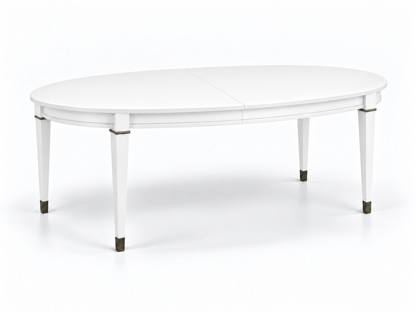SKU 09027 Century dining table — digitally painted preview White