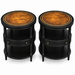SKU 09029 side table pair — digitally painted preview Black