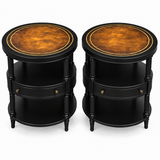 SKU 09029 side table pair — digitally painted preview Black