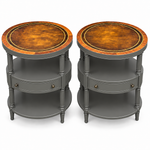 SKU 09029 side table pair — digitally painted preview Hepburn