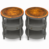SKU 09029 side table pair — digitally painted preview Hepburn