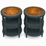 SKU 09029 side table pair — digitally painted preview Hunter