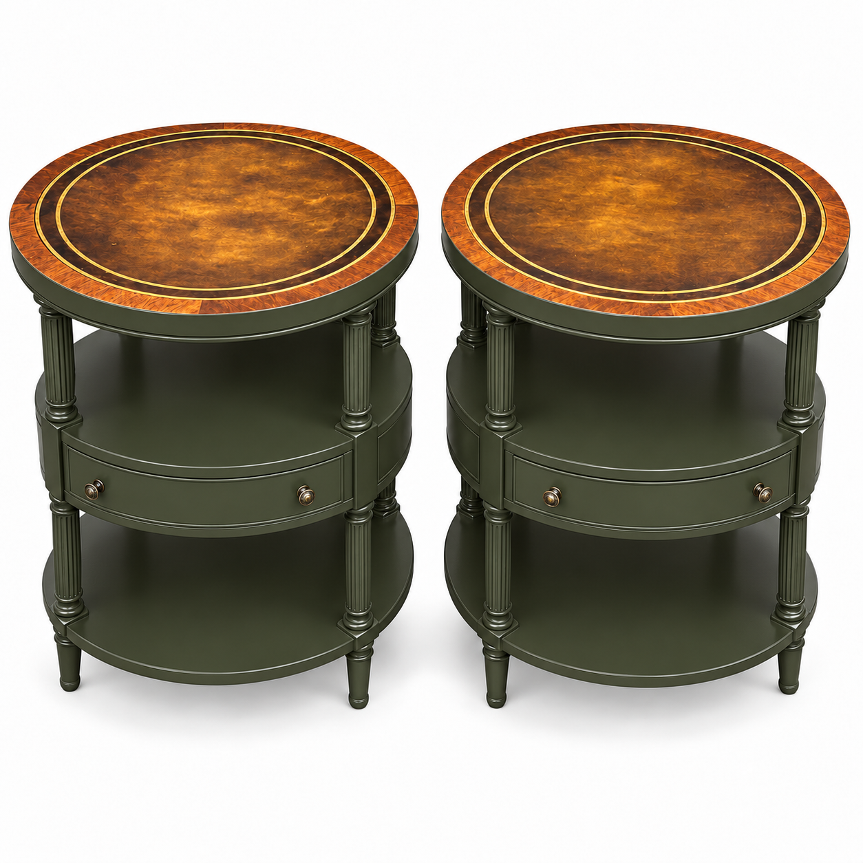 SKU 09029 side table pair — digitally painted preview Spade