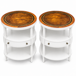 SKU 09029 side table pair — digitally painted preview White