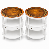 SKU 09029 side table pair — digitally painted preview White