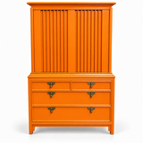 SKU 09030 vintage hutch — digitally painted preview Electric Orange