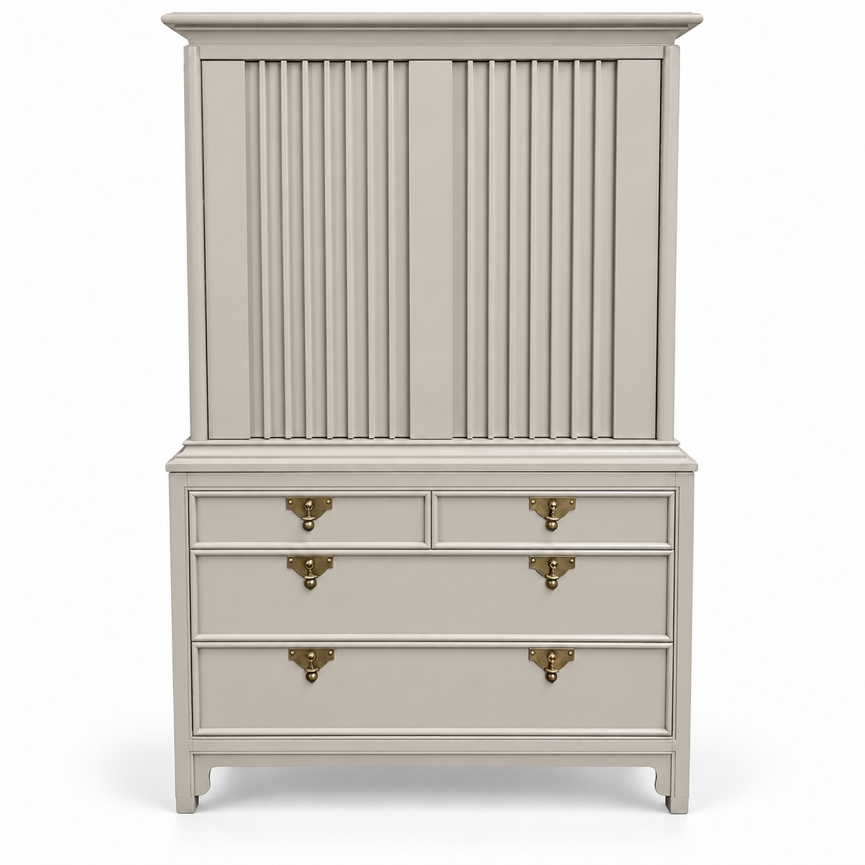 SKU 09030 vintage hutch — digitally painted preview Framed