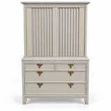 SKU 09030 vintage hutch — digitally painted preview Framed