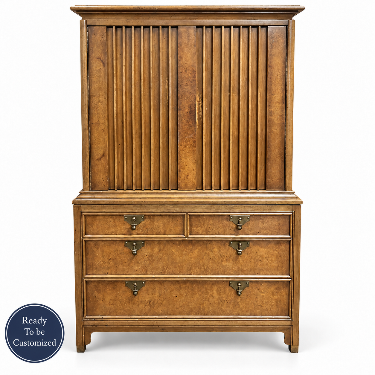 SKU 09030 vintage hutch — digitally corrected front, ready to be customized