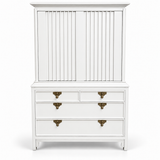 SKU 09030 vintage hutch — digitally painted preview White