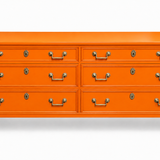SKU 09031 Kindel dresser — digitally painted preview Electric Orange