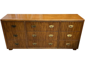 66" Unfinished 9 Drawer Drexel Vintage Dresser #08457