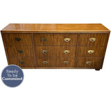 66" Unfinished 9 Drawer Drexel Vintage Dresser #08524