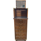 20.5" Unfinished 6 Drawer 1 Door Vintage Tallboy #08215