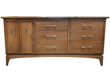 Load image into Gallery viewer, 64&quot; Unfinished 1 Door 6 Drawer Kent-Coffey Vintage Dresser #08419
