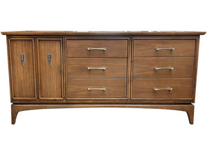 64" Unfinished 1 Door 6 Drawer Kent-Coffey Vintage Dresser #08419