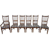 20" Unfinished Vintage Chair Set of 6 #08353