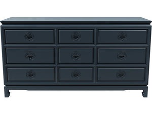60" Unfinished 9 Drawer Vintage Dresser #08598