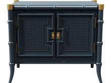 Load image into Gallery viewer, 27.5&quot; Unfinished 2 Door Stanly Furniture Vintage Bamboo Style Single Nightstand #07968
