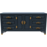 66" Unfinished 6 Drawer 2 Door Vintage Buffet #08550