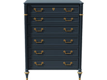 Load image into Gallery viewer, 36.25&quot; Unfinished 6 Drawer Baker Furniture Vintage Tallboy #07950
