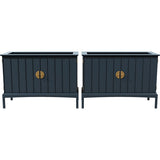 38" Unfinished 2 Door Vintage Open Tops Dresser Set of 2 #08799