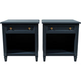 22" Unfinished 1 Drawer Kindel Vintage Nightstand Set of 2 #08623