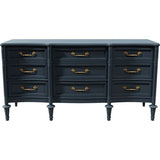 64" Unfinished 9 Drawer Vintage Dresser #08605