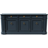 72" Unfinished 3 Door 3 Drawer Drexel Vintage Buffet #08860
