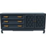 68" Unfinished 2 Door 3 Drawer Vintage Buffet #08822
