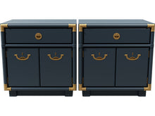 Load image into Gallery viewer, 24.5&quot; Unfinished 1 Drawer 2 Door Drexel Vintage Nightstand Set of 2 #08505
