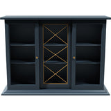 50" Unfinished 2 Door Vintage Hutch Top #08787