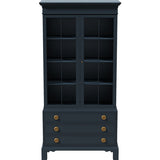 34" Unfinished 2 Door 3 Drawer Vintage Hutch #08803