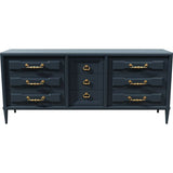72" Unfinished 9 Drawer Vintage Dresser #08541