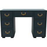 48" Unfinished 7 Drawer Artefacts Vintage Desk #08692