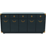 66" Unfinished 4 Door 3 Drawer Drexel Vintage Buffet #08858