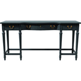 54" Unfinished 3 Drawer Thomasville Vintage Console Table #08785