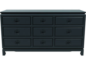 60" Unfinished 9 Drawer Vintage Dresser #08598