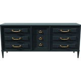 72" Unfinished 9 Drawer Vintage Dresser #08541