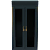 26" Unfinished 2 Door Vintage Hutch Top Set of 2 #08805