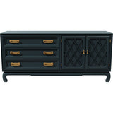 68" Unfinished 2 Door 3 Drawer Vintage Buffet #08822