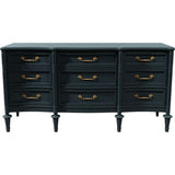 64" Unfinished 9 Drawer Vintage Dresser #08605