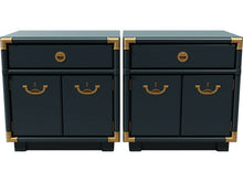 Load image into Gallery viewer, 24.5&quot; Unfinished 1 Drawer 2 Door Drexel Vintage Nightstand Set of 2 #08505
