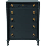 36" Unfinished 5 Drawer Vintage Tallboy #08694