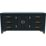 66" Unfinished 6 Drawer 2 Door Vintage Buffet #08550