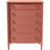 36" Unfinished 5 Drawer Vintage Tallboy #08694