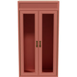 26" Unfinished 2 Door Vintage Hutch Top Set of 2 #08805